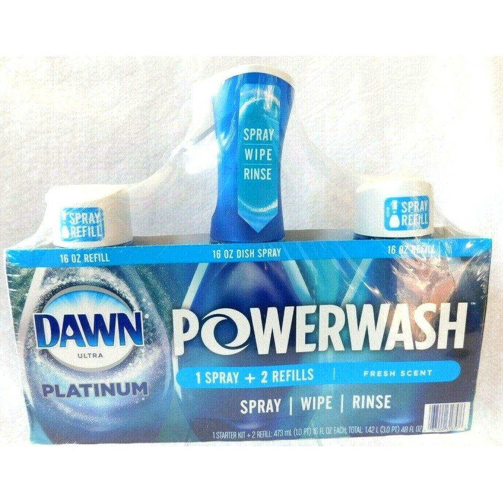 Dawn Ultra Platinum Powerwash Dish Spray Fresh Scent 16 oz 1 Spray 2 Refills